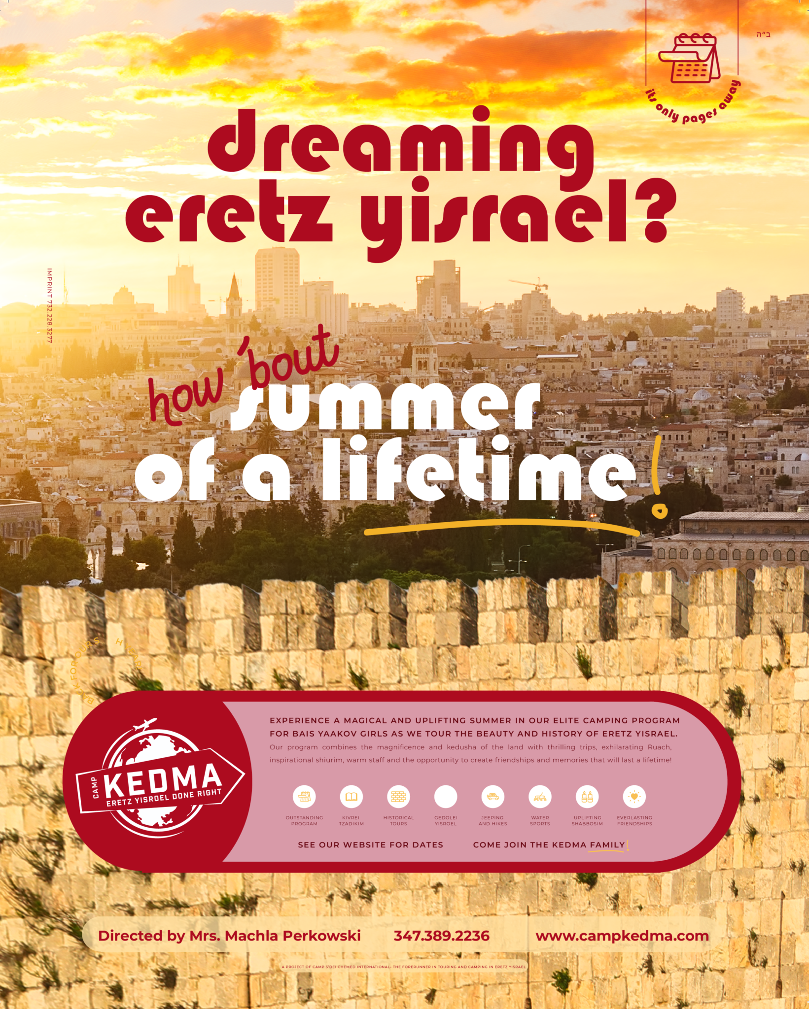 Camp Kedma — official program brochure